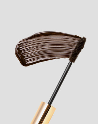 Maskara z odżywką 2w1 Eyegasm Brown stymulująca wzrost rzęs Paese