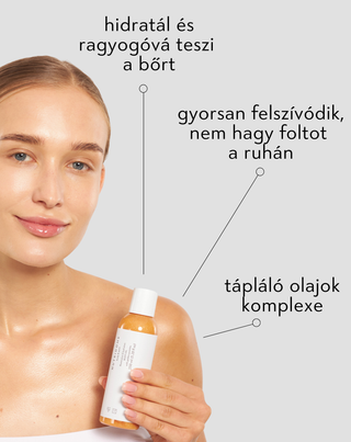 A Nutridome világosító hatású testfényolaj jojoba olajjal és argánolajjal