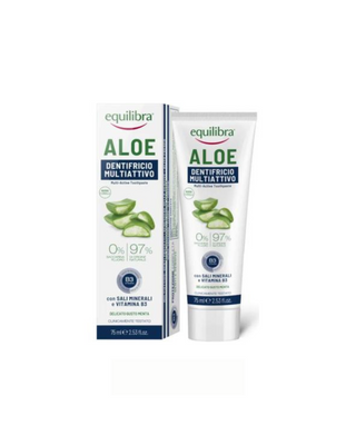 Aloe vera alapú hármas hatású fogkrém Equilibra