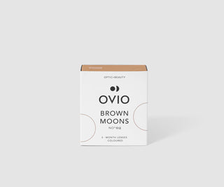 Barna diós kontaktlencsék színes, havi nullák barna holdak no. 2 Ovio - 1