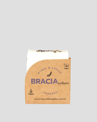 Nyugtató és hidratáló levendula szappan rizsolajjal és shea vajjal Bracia Mydlarze - 1