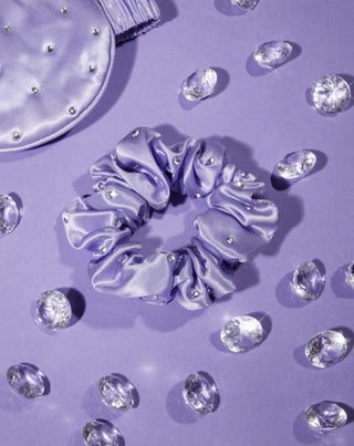 Selyem hajpántok kristályokkal – lilac Crystallove - 2