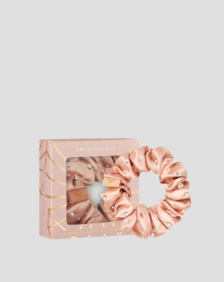 Selyem hajpántok kristályokkal – rose gold Crystallove - 1