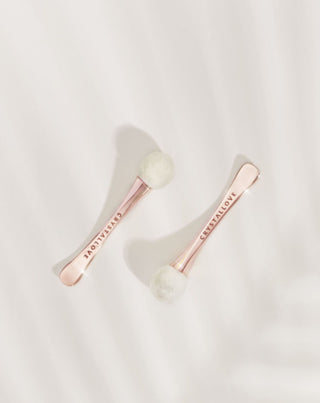 3D szemmasszírozó hegyi kristállyal és krém applikátorral Crystallove