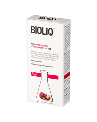 Ránctalanító éjszakai krém intenzíven újjáépíti a 35+ Bioliq terméket - 2