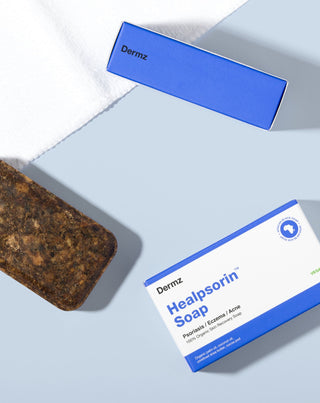 Afrikai fekete szappan pattanásokra, pikkelysömörre és ekcémára Healpsorin Dermz - 2