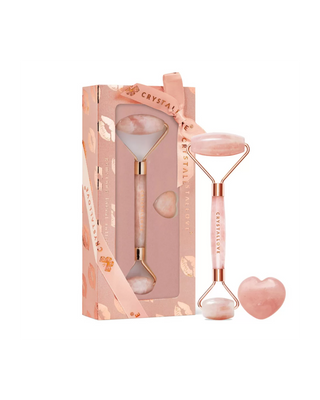 Arcmasszírozó rózsaszín kristályos szerelmi kővel Selflove szett Crystallove - 1