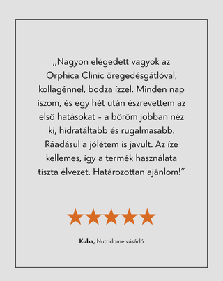 Anti-aging elixír halkollagénnel és DracoBelle™ Nu komplexszel Orphica Clinic Ageless