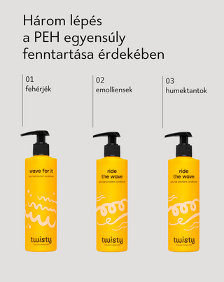 Twisty PEH hajbalzsam szett – protein, emolliens és humektáns - 4
