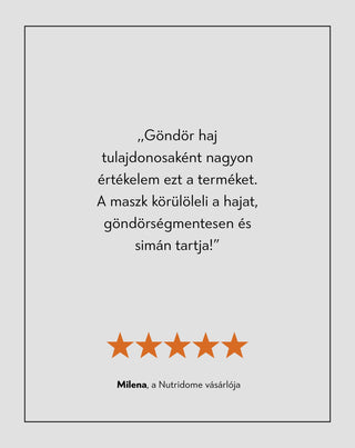 Maszk az erősen porózus göndör hajra shea vajjal és Twisty kenderolajjal