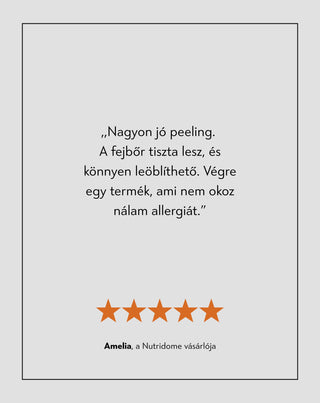 Enzimatikus fejbőrradír AHA-savval a tisztítás és a mikrokeringés serkentése érdekében a Twisty