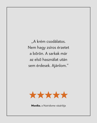 Nutridome lágyító lábkrém karbamiddal és shea vajjal