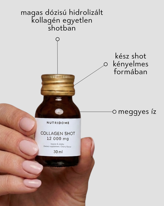 Kollagén shotok folyékony formában 12 000 mg vitaminokkal, étrend-kiegészítő Nutridome 30 × 30 ml - 4