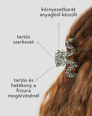 Nagy hajcsatt készlet (2 darabos)– márvány és fekete színű a Twisty-től