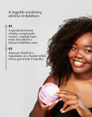 Göndörség aktivátor krém göndör vagy hullámos hajra Twisty len- és zabkivonattal