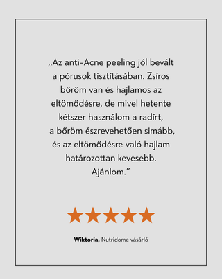 Arclemosó bőrradír aknés bőrre niacinamiddal, panthenollal, BHA-val és mikrogranulátumokkal Anti-Acne Orphica Clinic 100 ml