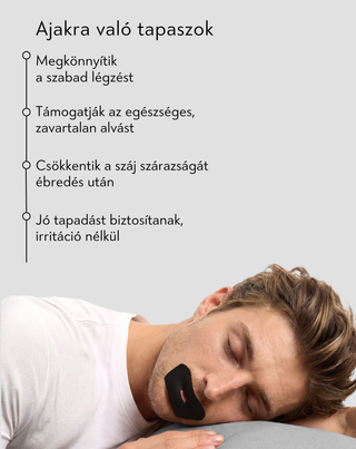 Nutridome természetes bambusz selyem horkolásgátló ajaktapasz 30 db. - 3