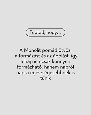 Hajformázó pomádé a férfiak számára, a frizura formázásához és tartós rögzítéséhez Monolit 55 g - 4