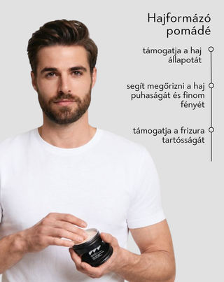Hajformázó pomádé a férfiak számára, a frizura formázásához és tartós rögzítéséhez Monolit 55 g - 2