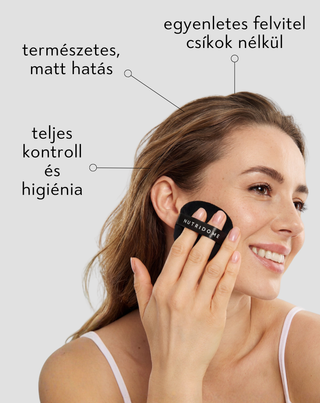 Újrafelhasználható púderpamacs készlet a pontos sminkfelvitelhez, 3 darabos Nutridome - 2