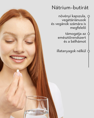 Nátrium-butirát 620 mg/nap bélrendszeri, gyulladásos és bakteriális flóra rendellenességek esetén Nutridome 60 db. - 2