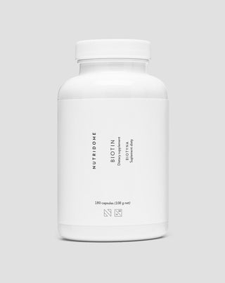 Biotin kapszula 2500 mcg H-vitamin hajra, bőrre és körömre Nutridome 180 db.