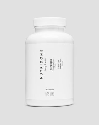 Piperine tabletta a jobb emésztésért a fogyás elősegítésére Piperine Nutridome 180 kapszula - 1