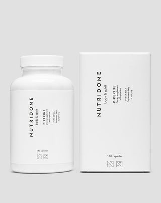 Piperine tabletta a jobb emésztésért a fogyás elősegítésére Piperine Nutridome 180 kapszula - 2