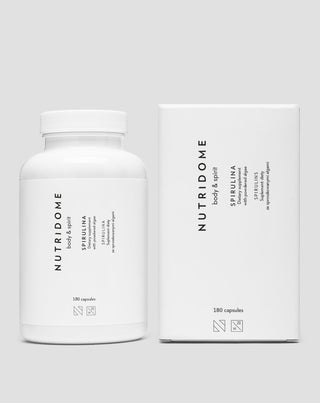 Spirulina alga tabletta a szervezet tisztítására Nutridome 180 kapszula - 2