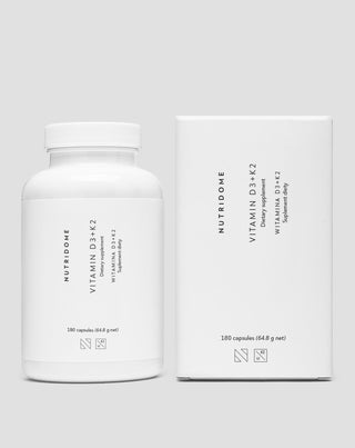 D3+K2 vitaminok inulinnal a csontrendszer és az immunrendszer támogatására Nutridome 180 db.