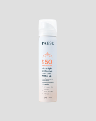 Ultra-könnyű sminkvédő köd napvédővel SPF50 a Paese-től - 1