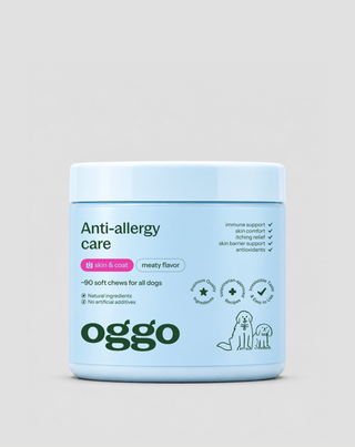 Kiegészítő állateledel allergiás és érzékeny bőrű kutyáknak Anti-Allergy Care Oggo 180 g - 1