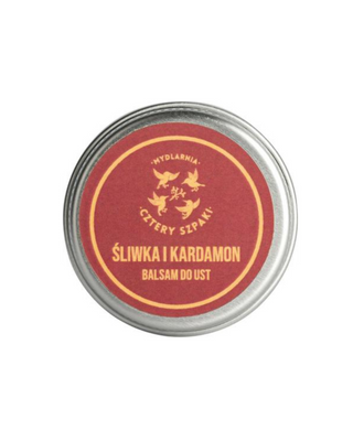 Szilva és kardamom ajakbalzsam kicserepesedett és repedezett ajkakra, Mydlarnia Cztery Szpaki - 1