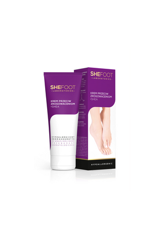 Bőrkeményedés elleni krém shea vajjal, glikolsavval és E-vitaminnal SheFoot - 1