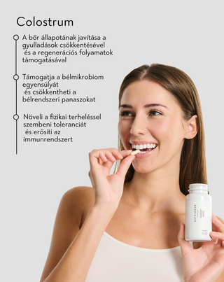 Colostrum 1000 mg/nap az immunitásért, szarvasmarha kolosztrum vitaminokkal és ásványi anyagokkal Nutridome 60 db.