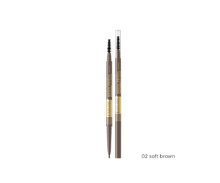 Ultraprecíz modellező szemöldökceruza no. 02 lágybarna Micro Precise szemöldök ceruza Eveline