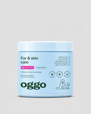 Étrend-kiegészítő a kutya szőrzetéhez és bőréhez Fur & Skin Oggo 180 g