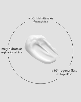 Nutridome simító és feszesítő éjszakai krém hialuronsavval - 2