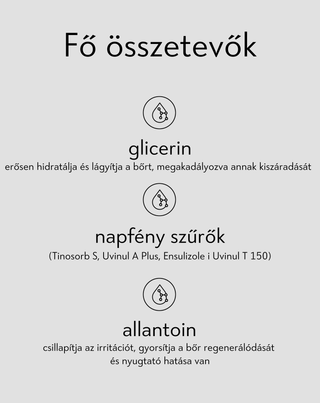 Hidratáló arckrém SPF 50-nel, allantoinnal és hialuronsavval - Nutridome - 3