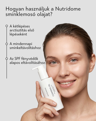 Arctisztító olaj az arc sminkjének és szennyeződéseinek eltávolításához Nutridome - 3