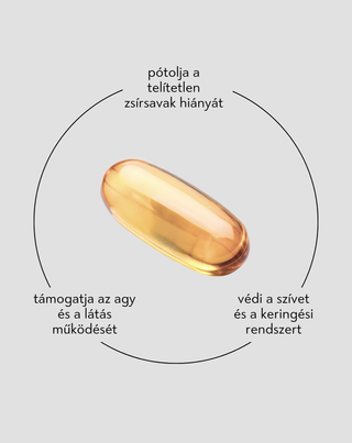 Omega-3 Nutridome - 60 kapszula az immunrendszer támogatására és az agy, szív és látás megfelelő működéséért
