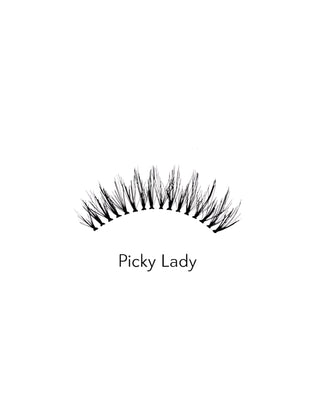 2d műszempillák többszöri használatra, könnyű és puha Picky Lady Bamm!Lashes - 2