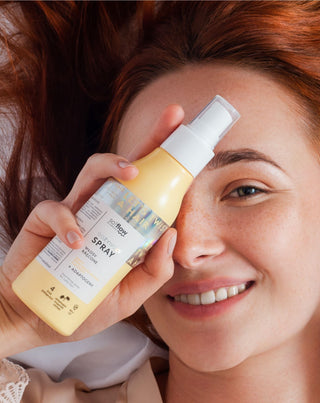 Tápláló spray göndör hajra érett dinnye illattal, aloe so!flow-val - 2