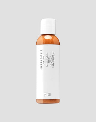 Olejek rozświetlający do ciała z efektem glow z olejem jojoba i olejem arganowym Nutridome