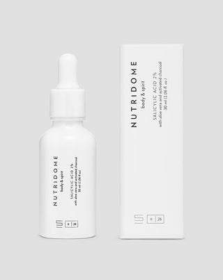 Szalicilsav 2%-os arcszérum tökéletlenségekre és pattanásokra niacinnal és aloe verával Nutridome - 3