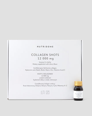 Kollagén shotok folyékony formában 12 000 mg vitaminokkal, étrend-kiegészítő Nutridome 30 × 30 ml - 1