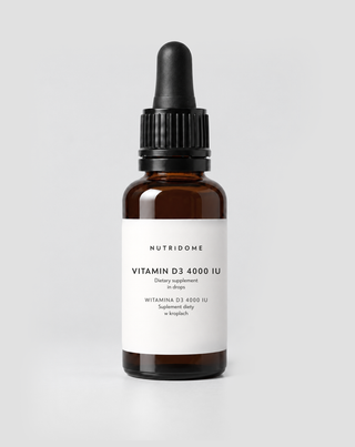 D3-vitamin cseppekben 4000 UI/nap az immunrendszerért és az erős csontokért E-vitaminnal 30 ml, Nutridome