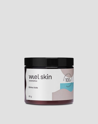 Fehér tisztító, nyugtató és simító agyag az érzékeny bőr ápolására Mel Skin - 1