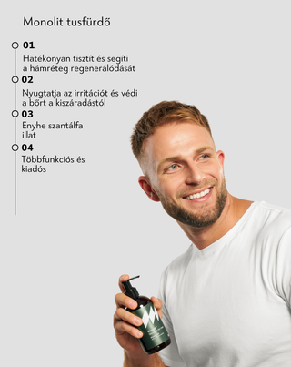 Tusfürdő férfiaknak aloe-val, szantálfa illatával Monolit - 3