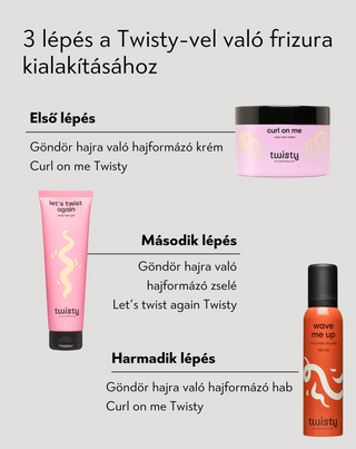 Hajformázó zselé a göndör hajra, amely hidratál és lágyít anélkül, hogy elnehezítené a Twisty-t. - 5